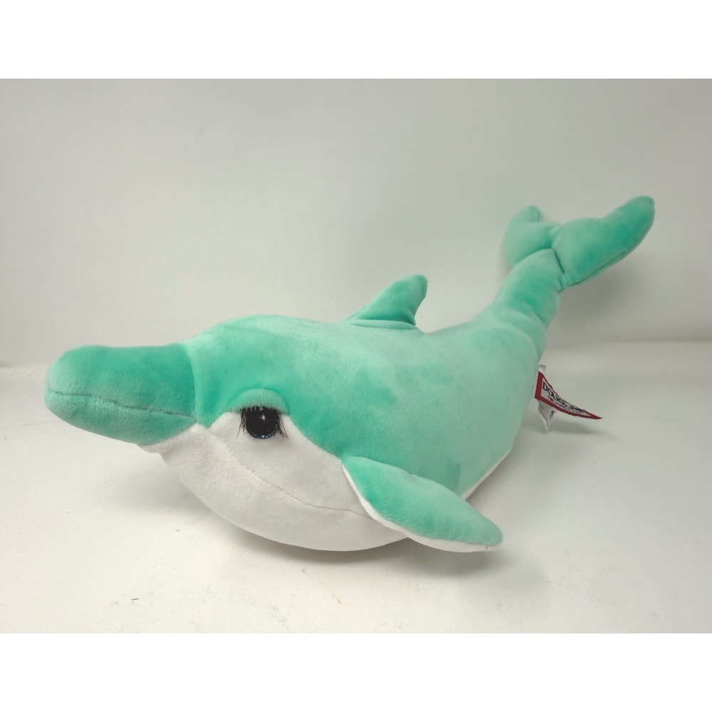 Douglas Dolphin Macaroon Plush Stuffed Animal Mint Green‎ With Eyelashes